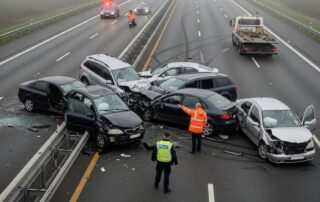 who is liable in multi car accident