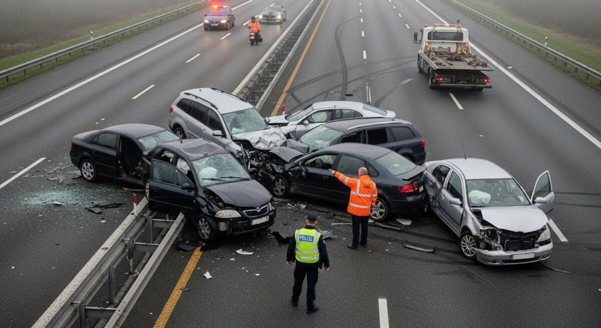 who is liable in multi car accident