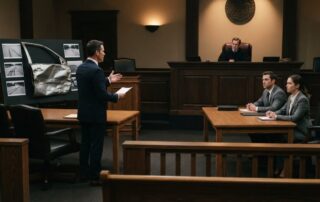 what happens if car accident case goes to trial